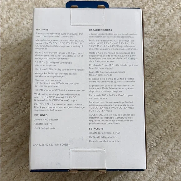 NEW Insignia Black Universal AC Adapter - Picture 2 of 2